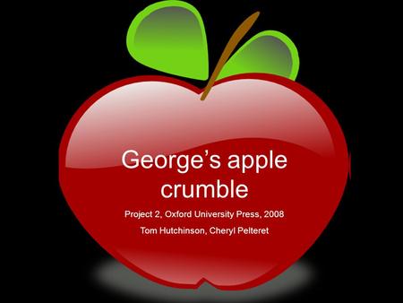 George’s apple crumble