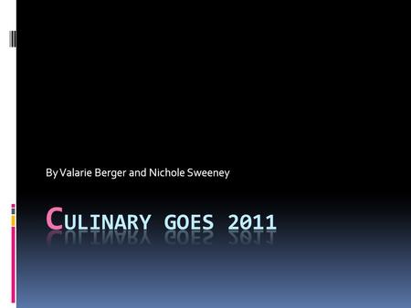 By Valarie Berger and Nichole Sweeney. C ulinary Based Curriculum  Indentify your classes  Basics  Pastry  Cuisine  Catering  Identify your units.