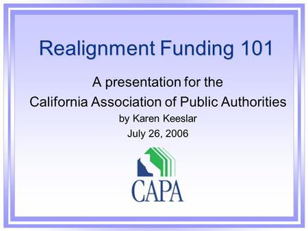 California Association of Public Authorities