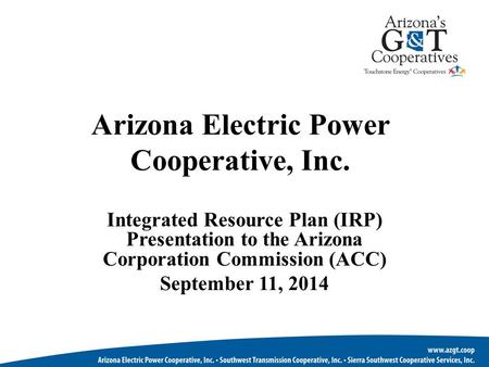 Arizona Electric Power Cooperative, Inc.