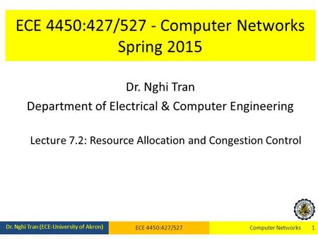 ECE 4450:427/527 - Computer Networks Spring 2015