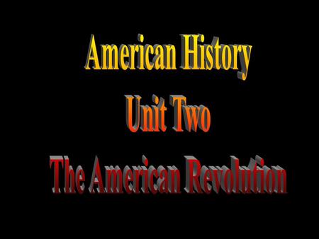 I) Roots of Conflict A) French & Indian War left England with a large debt 1 st direct tax on the colonies that said all documents had to be on officially.