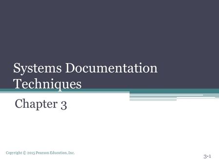 Systems Documentation Techniques