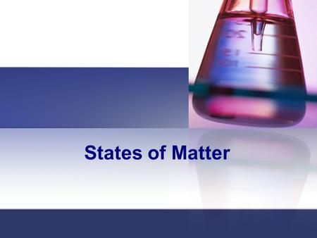 States of Matter. Matter Matter – anything that has mass and takes up space Everything around us Mass: measurement that reflects the amount of matter.