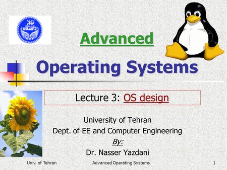 Advanced Operating Systems