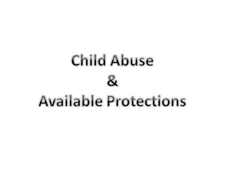 Physically disciplining a child General Rule of Thumb separating Abuse from Corporal Punishment Corporal Punishment should leave redness which fades.