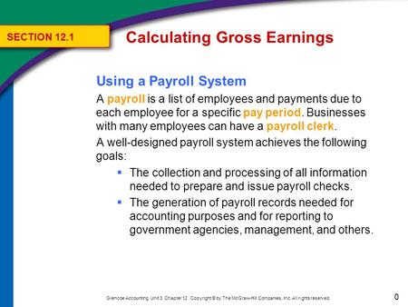 Calculating Gross Earnings