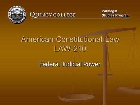 American Constitutional Law LAW-210