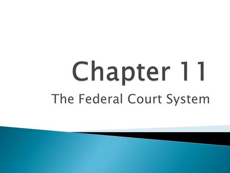 The Federal Court System