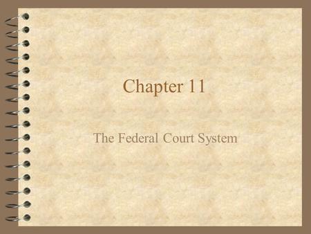 The Federal Court System