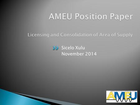 Sicelo Xulu November 2014. In areas where Eskom is the licensed electricity distributor, there are no Service Delivery Agreements (SDAs) between Eskom.