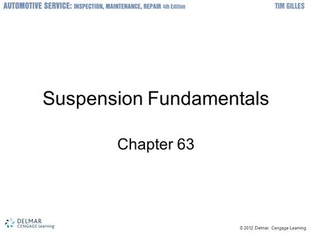 Suspension Fundamentals