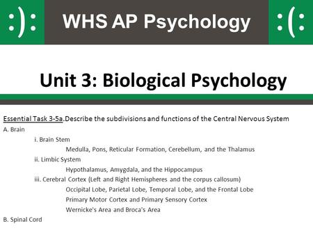 Unit 3: Biological Psychology