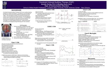 Constraint Induced Auditory Therapy (CIAT)