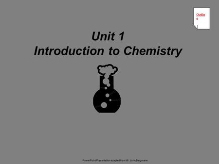 Unit 1 Introduction to Chemistry