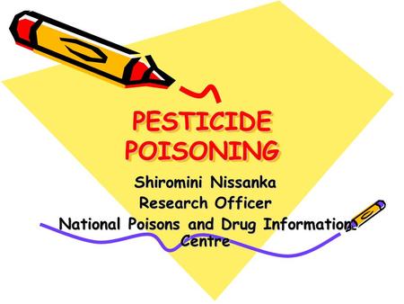 National Poisons and Drug Information Centre