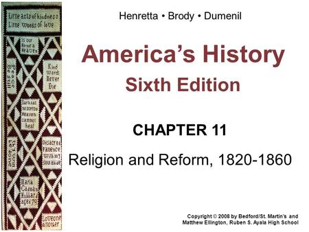 America’s History Sixth Edition