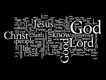 2 Timothy 4:1-8 (page 915) (1) I solemnly urge you in the presence of God and Christ Jesus, who will someday judge the living and the dead when he appears.