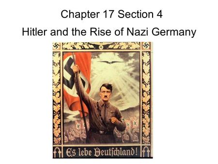 Hitler and the Rise of Nazi Germany