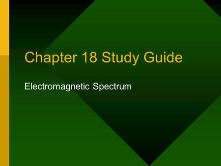 Electromagnetic Spectrum