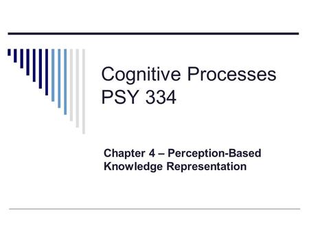 Cognitive Processes PSY 334