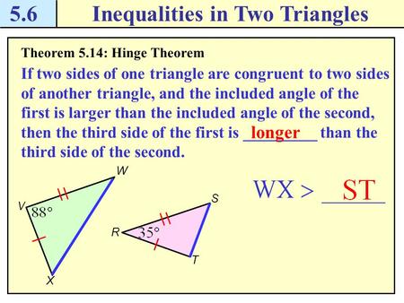 Inequalities in Two Triangles