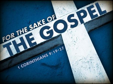 Introduction How much does the gospel mean to you?How much does the gospel mean to you? –Are you willing to do things you normally wouldn’t for the sake.