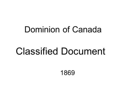 Dominion of Canada Classified Document 1869. To the students in their seventh year of education, of a Mr. Van Berkel, at the common school of VCHS, in.