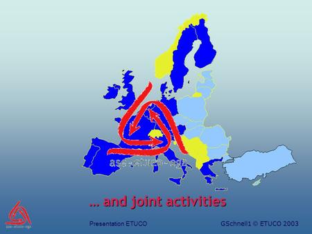 Presentation ETUCOGSchnell1 © ETUCO 2003 … and joint activities.