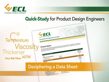 Deciphering a Grease Data Sheet