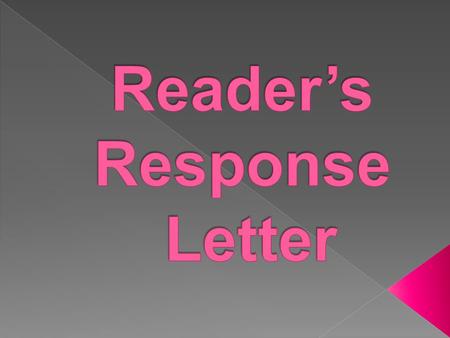  Date  Greeting  Paragraphs indented  Author & Title of the book  Brief Summary  Response to the Focus Topic  Make a Connection  Closing  Signature.