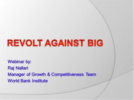 Too Big to Fail – Before Crisis  Too big to fail financial institutions brought down the US economy and almost the whole world in late 2008.  These.