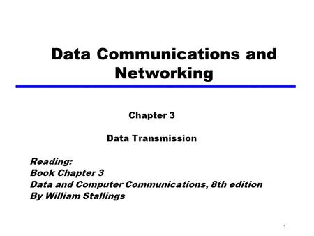 Data Communications and Networking