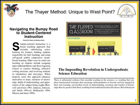 The Thayer Method: Unique to West Point?