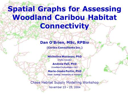 Spatial Graphs for Assessing Woodland Caribou Habitat Connectivity