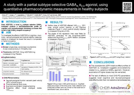 Centre for Human Drug Research | Zernikedreef 8 | 2333 CL Leiden | The Netherlands | Tel +31 71 52 46 400 | |  Chen, X 1,2, Jaeger,