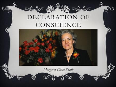 Declaration of Conscience