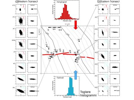 Togliere histogrammii. A source-controlled experiment on Mt. Etna to investigate the origin of wavefield polarization in fault zones Radial component.