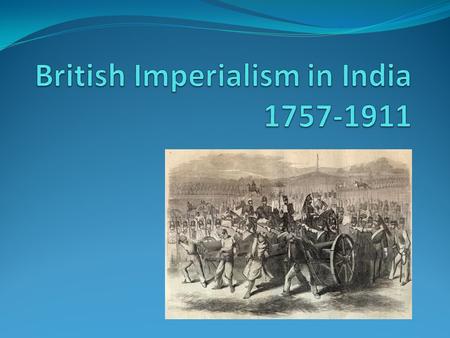 British Imperialism in India