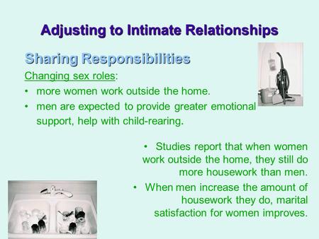 Adjusting to Intimate Relationships