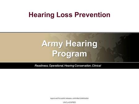 Hearing Loss Prevention