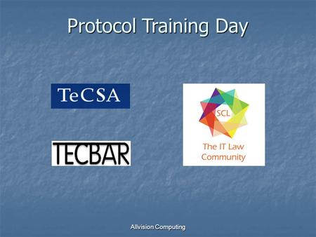 Allvision Computing Protocol Training Day. Collection – Getting started Introduction to the marketplace Introduction to the marketplace Who are the vendors.