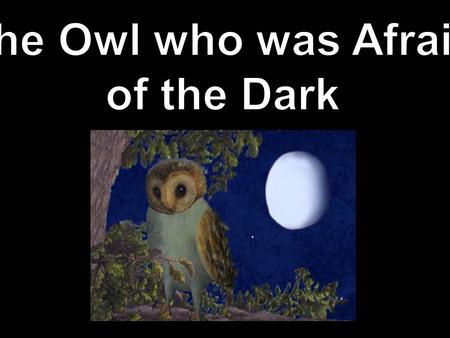 “I don’t want to be a night bird,” Plop told his mummy. “Dark is nasty.” “You don’t know that,” she said. “You’d better find out about the dark before.