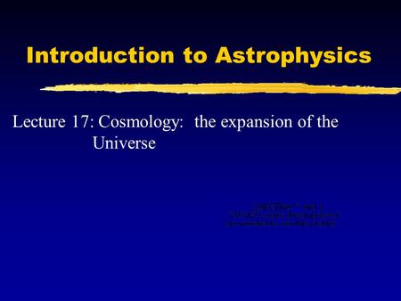 Introduction to Astrophysics