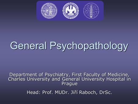 General Psychopathology