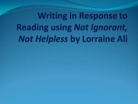 Think like a professional writer Writers use rhetorical skills to construct meaning. Rhetoric: speech or writing that communicates its point persuasively.