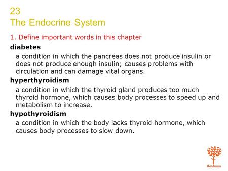 1. Define important words in this chapter