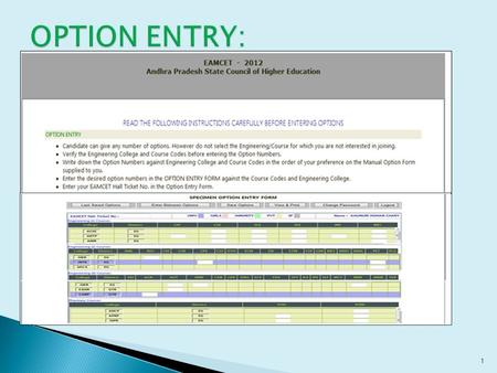 1. 2 Declare that I will follow instructions by clicking in the check box Read the instructions Click on Help Screen button to familiarize yourself on.