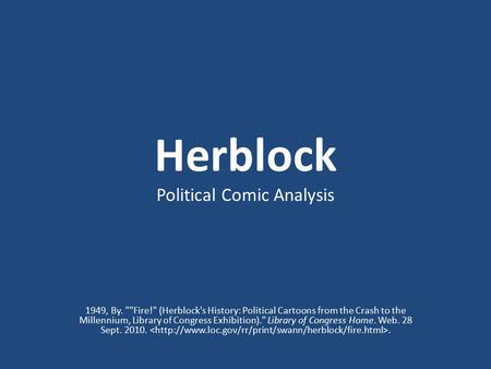 Political Comic Analysis