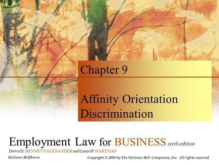 Affinity Orientation Discrimination